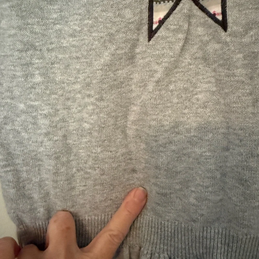 Gymboree girls Heather Gray sweater dress with snowflake